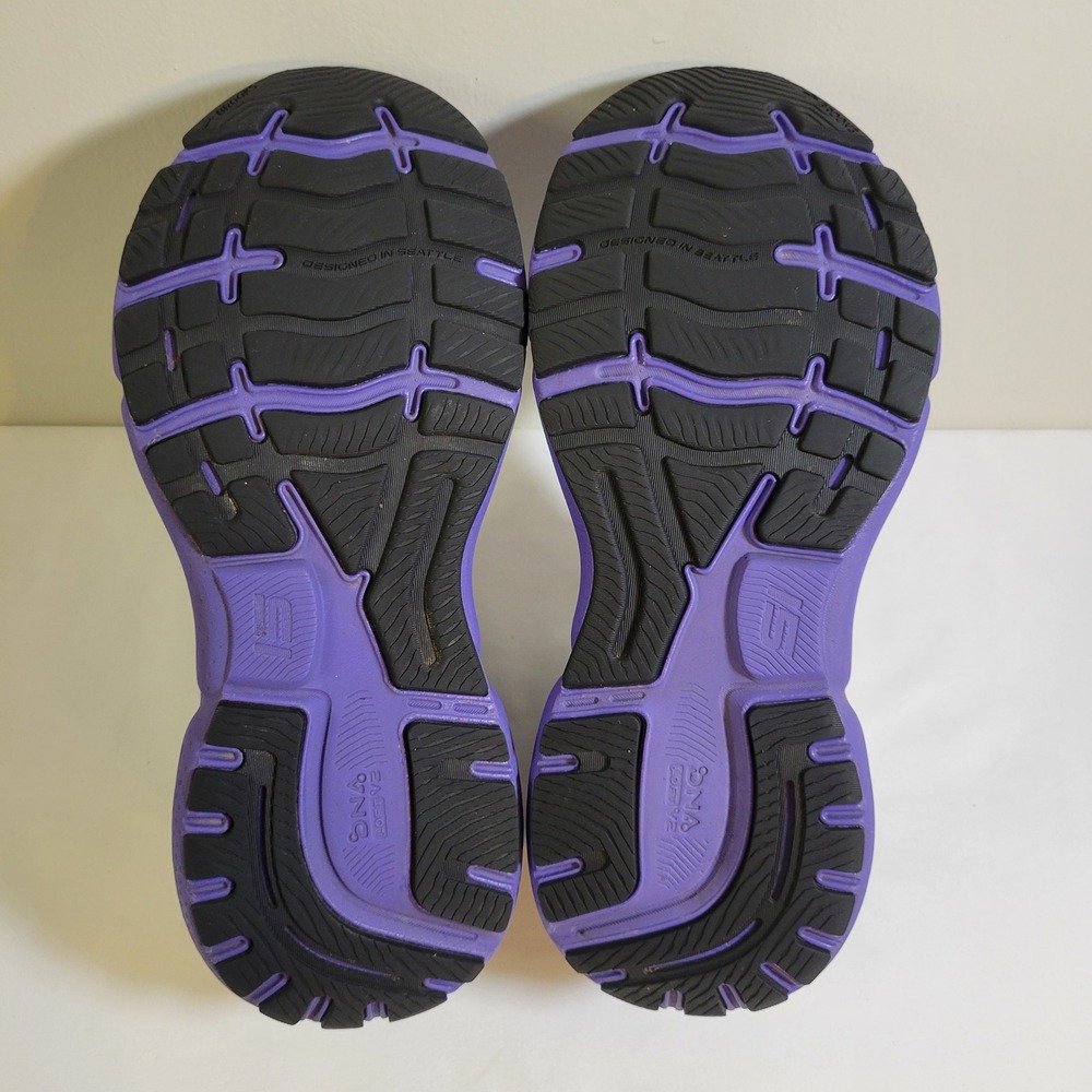 Brooks Ghost 15 Womens Running Shoes Size 8.5 Purple Black Pink 1203801B544 - Picture 6 of 7